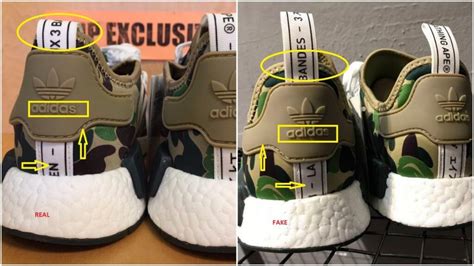 adidas bape fake vs real|are bape shoes real.